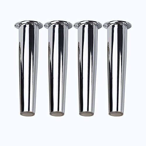 Tischbeine für Sofas, verstellbare Möbelbeine 4 Stück Tischbeine aus Metall mit Schrauben für Tische, Schreibtische, Sofas, Sofas, Möbelbeine Halterungen und TV-Beine konische Form (Silber, von Generic