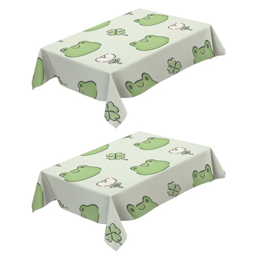 Tischdecke Abwaschbar 2 Stück Cartoon-Frosch 120x160 cm Lotuseffekt Tischtuch Wasserabweisend Tafeldecke Tischwäsche Fleckschutz Pflegeleicht Abwaschbar Schmutzabweisend Tischdecke Abwaschbar 2 Stück Cartoon-Frosch 120x160 cm Lotuseffekt Tischtuch Wasserabweisend Tafeldecke Tischwäsche Fleckschutz Pflegeleicht Abwaschbar Schmutzabweisend von Generic