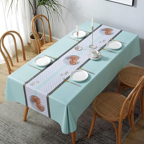 Tischdecken Rechteckig 137x200cm, Tischabdeckung Protector, Kunststoff-tischdecke Rechteckig, Kunststoff-rechteck, Tischdecken Für Essen, Küche, Hochzeit Und Partys, C, 137x200cm Tischdecken Rechteckig 137x200cm, Tischabdeckung Protector, Kunststoff-tischdecke Rechteckig, Kunststoff-rechteck, Tischdecken Für Essen, Küche, Hochzeit Und Partys, C, 137x200cm von Generic