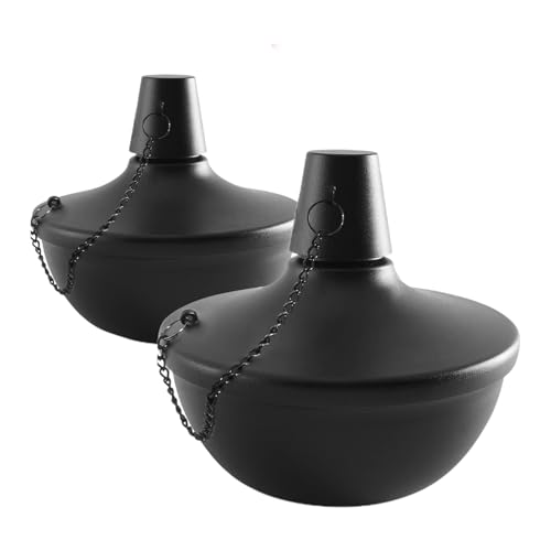 Tischfackeln Citronella, Tischfackeln aus Metall, 2 Stück, wiederaufladbare Taschenlampen aus Edelstahl, kurze Landschaft im Garten, Haus, Terrasse, Montage von Taschenlampen von Generic