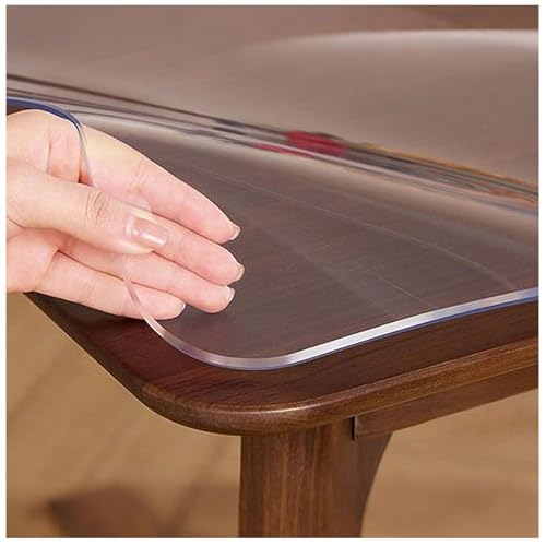 Tischfolie Transparent 2mm Durchsichtige Tischdecke,35x50cm Glasklar Folie Tischschutz Wasserdicht TPU Tischauflage Transparent, Blasenfrei von Generic