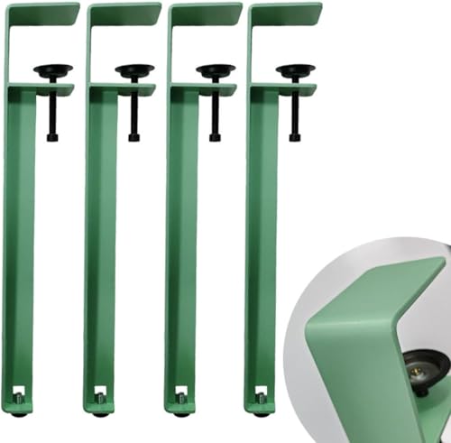 Tischklemmbeine Verstellbare Tischbeine Aus Metall Kein Stanzen Design Zum Schutz des Desktops Mit Bodenschutzfolien Für DIY-couchtisch Arbeitsplatte Essmöbel Konsolentisch, Green Small Tischklemmbeine Verstellbare Tischbeine Aus Metall Kein Stanzen Design Zum Schutz des Desktops Mit Bodenschutzfolien Für DIY-couchtisch Arbeitsplatte Essmöbel Konsolentisch, Green Small von Generic