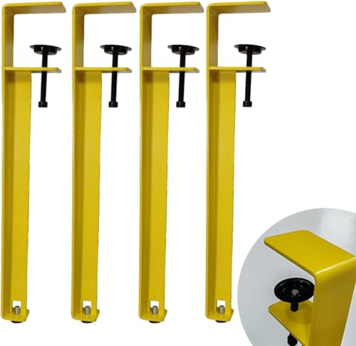 Tischklemmbeine Verstellbare Tischbeine Aus Metall Kein Stanzen Design Zum Schutz des Desktops Mit Bodenschutzfolien Für DIY-couchtisch Arbeitsplatte Essmöbel Konsolentisch, Yellow Small Tischklemmbeine Verstellbare Tischbeine Aus Metall Kein Stanzen Design Zum Schutz des Desktops Mit Bodenschutzfolien Für DIY-couchtisch Arbeitsplatte Essmöbel Konsolentisch, Yellow Small von Generic