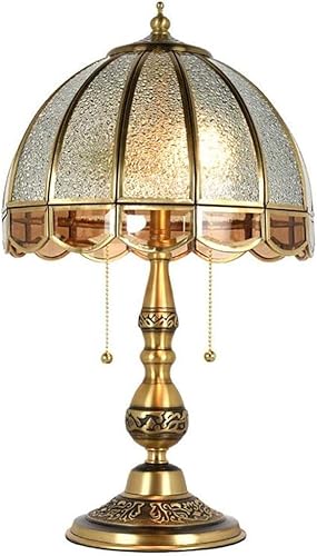Tischlampe Hochwertiges Reines Kupfer Retro Glaslampe Mode Kunst Schlafzimmer Doppelschalter Nachttisch Tischlampe Tischlampe Hochwertiges Reines Kupfer Retro Glaslampe Mode Kunst Schlafzimmer Doppelschalter Nachttisch Tischlampe von Generic