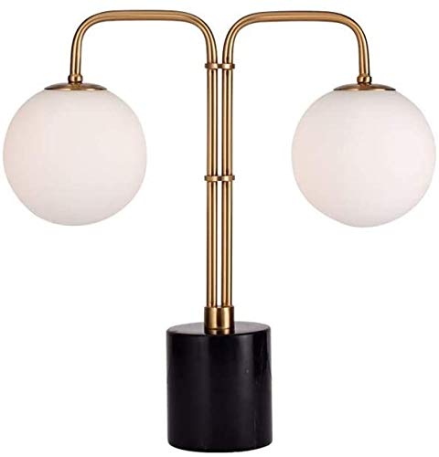 Tischlampen, Schreibtischlampen, Eisen Doppelkopf Glasrsönlichkeit Schreibtisch Lesetisch Licht Wohnzimmer Esszimmer Desktop Licht Schlafzimmer Nachttisch Licht von Generic