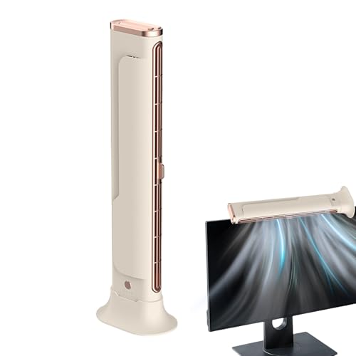 Tischventilator Turmstil | Tragbarer Ventilator Für Schreibtisch - Leiser Ventilator Mit 3 Geschwindigkeitsstufen Persönliche Luftkühlung Für Zuhause Büro Schlafzimmer Wohnzimmer Tischventilator Turmstil | Tragbarer Ventilator Für Schreibtisch - Leiser Ventilator Mit 3 Geschwindigkeitsstufen Persönliche Luftkühlung Für Zuhause Büro Schlafzimmer Wohnzimmer von Generic