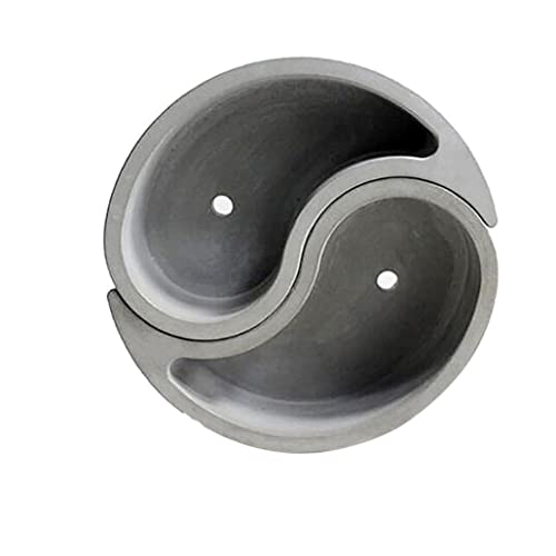 Töpfe für Pflanzen, Betonblumentopf Silikonform Klatschmodell Form Form Sukkulente Blumen Pflanzer Tonhandwerk Garten Dekor 1pcs von Generic