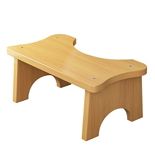 Toilettenhocke Toilettenhocker Hocker Toilette Massivholz rutschfeste Fußartefakt Ältere Kinder Hocker wojonifuiliy01 (A, One Size) von Generic