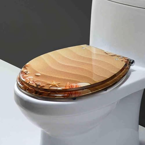 Toilettensitz weicher Enger, transparenter Harz -Toilettensitz, Anti -Schlupf -Harz -Toilettensitz, verdickter Harz -Toilettensitz, langsamer, leicht zu installieren, einfach zu reinigen, fü von Generic