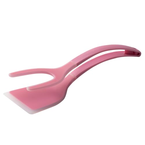 Tong Spatel Flipper Combo Eierspatel 2 in 1 Toaster Toaster Ergonomischer Griff Küchenwerkzeug Toastbrot Toastbrot Pfannkuchen von Generic