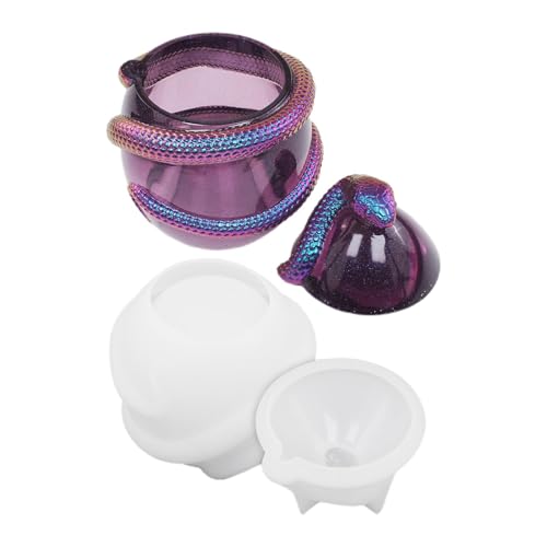 Topfform in Form von Schlangeneiern – Silikonform für Aufbewahrungsbehälter, Aufbewahrungsbox aus Silikon aus Kunstharz – Aufbewahrungsbox, Zementform, Gips für Ton von Generic