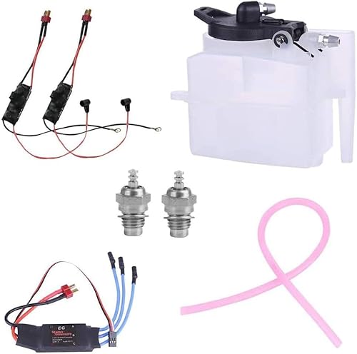 Toyan Motor Starter Kit, Glühkerzen-zündmodul Esc-Öltankschlauch, Für Fs-l200 Zweizylinder-viertakt-methanolmotor Modell von Generic