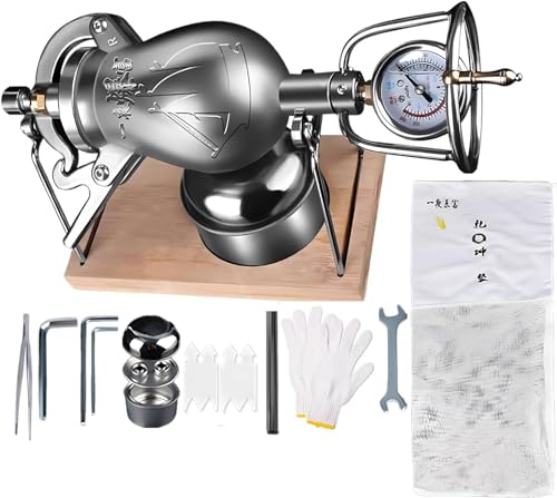 Traditioneller Chinesischer Popcorn-Maker, Mini-Popcorntopf Aus Edelstahl, Hand-Popcorn-Maschine, Kleiner HeißLuft-Popcorn-Popper FüR Familienfeiern(300ml) von Generic