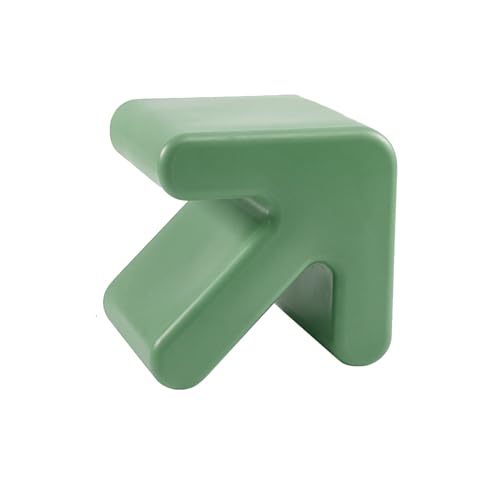 Tragbare Akzenthocker mit Pfeil Design, Moderner Hocker Plastik, Umweltfreundliche Materialien, Geeignet für Einkaufszentren, Schlafzimmer, Ausstellungsräume(Bronze) von Generic