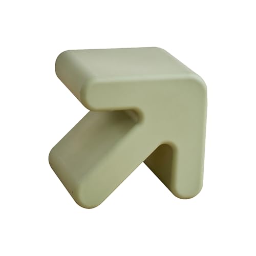 Tragbare Akzenthocker mit Pfeil Design, Moderner Hocker Plastik, Umweltfreundliche Materialien, Geeignet für Einkaufszentren, Schlafzimmer, Ausstellungsräume(Gray) von Generic