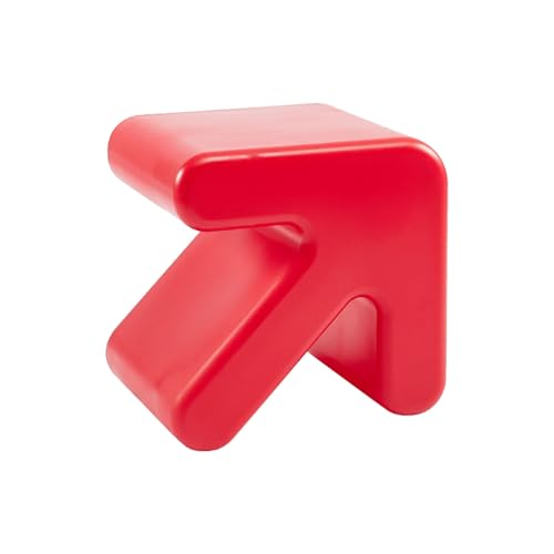 Tragbare Akzenthocker mit Pfeil Design, Moderner Hocker Plastik, Umweltfreundliche Materialien, Geeignet für Einkaufszentren, Schlafzimmer, Ausstellungsräume(Red) von Generic