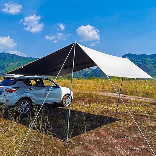Tragbare Automarkise, Vielseitigkeit Automarkise Camping Auto Heckzelt Wasserdicht 420d Schwarz Beschichtetes Oxford-stoffzelt, Seitenmarkise Für Den Außenbereich von Generic