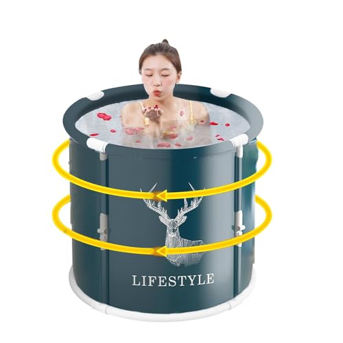 Tragbare Badewanne, Tragbare Badewanne für Dusche | Outdoor & Innen zusammenklappbare Whirlpool-Badewanne,Freistehende Badewanne im Freien Sportler Kalte SPA-Badewanne Faltbare Badewanne für heiße Bad Tragbare Badewanne, Tragbare Badewanne für Dusche | Outdoor & Innen zusammenklappbare Whirlpool-Badewanne,Freistehende Badewanne im Freien Sportler Kalte SPA-Badewanne Faltbare Badewanne für heiße Bad von Generic