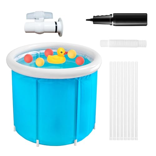 Tragbare Badewanne – Spa, getrennte Entspannung | Große Badewanne Korb wasserdicht für Haus Garten Reise Camping Patio Familie von Generic