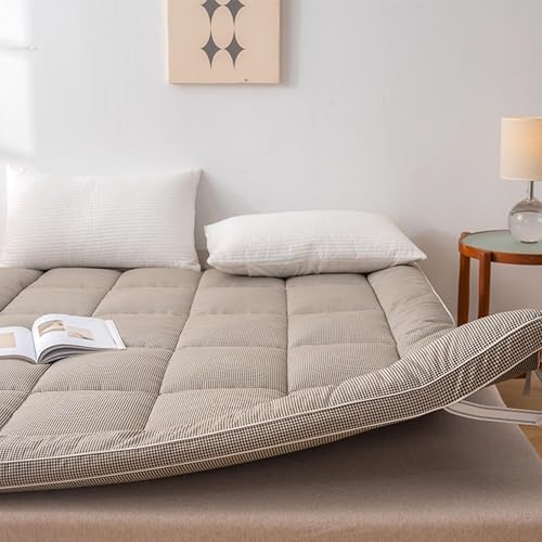 Tragbare Futon-Matratze für Einzel-/Doppel-/Kingsize-Betten, Campingunterlage, Isomatte für Zuhause, Schlafsaal, Camping von Generic