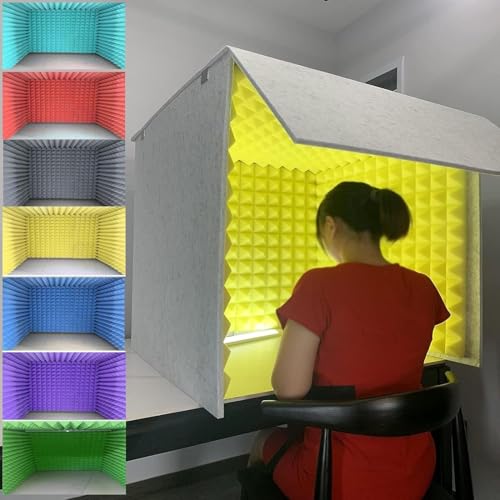 Tragbare Gesangskabine, Tonkabine, Aufnahmegerät, Selbstgebaute Klangkabinenbox, Schallisolierungskabinenraum, Obere Schalldichte Abdeckung, Green, 80m Tragbare Gesangskabine, Tonkabine, Aufnahmegerät, Selbstgebaute Klangkabinenbox, Schallisolierungskabinenraum, Obere Schalldichte Abdeckung, Green, 80m von Generic