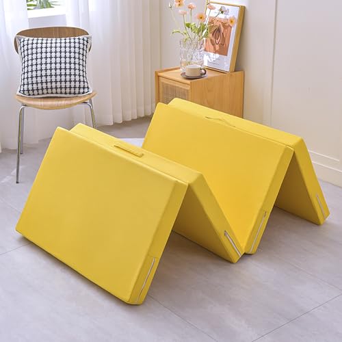 Tragbare Klappmatratze mit Waschbarer Abdeckung Gästebett Isomatte für Camping Wohnheim und Reise Einzel/Doppel/King Size Tag Bett Matratze von Generic