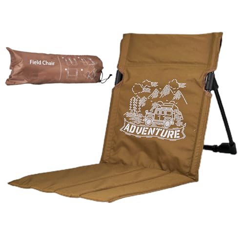 Tragbarer Campingstuhl, Klappstuhl | Faltbarer Bodenstuhl Für Camping - Faltbarer Strandkorb, Faltbarer Strandkorb Für Picknick, Angeln, Wandern von Generic