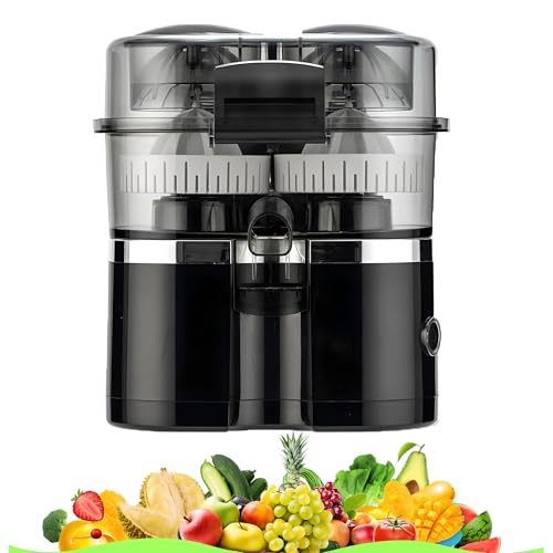 Tragbarer Elektrischer Zitrussuicer mit Zwei Kopf, Elektrozitrus Juic, Dual Head Orange Juicer Squeezer Dual Electric, Spülmaschinen-safe-teile Anti-drip-funktion Juicer für Orange, Zitrone black Tragbarer Elektrischer Zitrussuicer mit Zwei Kopf, Elektrozitrus Juic, Dual Head Orange Juicer Squeezer Dual Electric, Spülmaschinen-safe-teile Anti-drip-funktion Juicer für Orange, Zitrone black von Generic