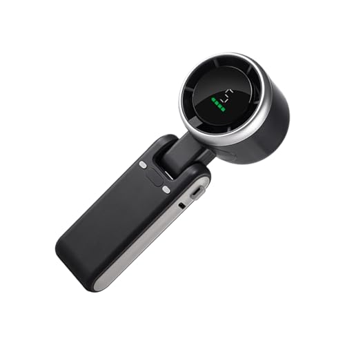 Tragbarer Kühler – USB-kompakter faltbarer Ventilator – tragbare Reisebrise | Hochgeschwindigkeits-Stromrelier mit 5 Gängen mit einstellbaren Einstellungen, wiederaufladbares Gerät von Generic