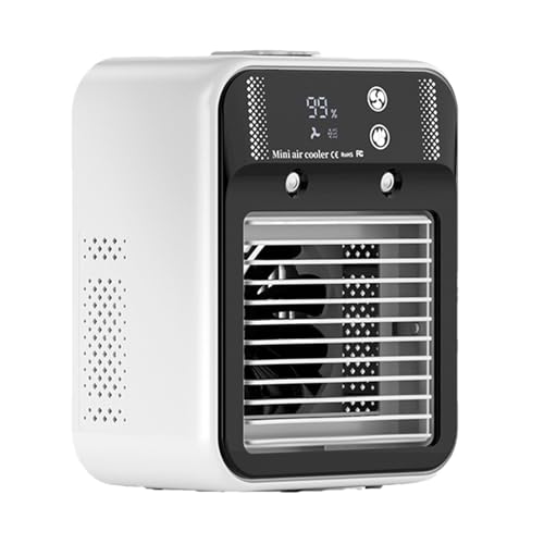 Tragbarer Persönlicher Klimakühler Ventilator | Kompakt Ventilator,Wiederaufladbar Mit Zwei Geschwindigkeitsstufen Und Zwei Sprühstufen Kühlgerät Für Schreibtisch Im Zimmer Büro Und Outdoor Tragbarer Persönlicher Klimakühler Ventilator | Kompakt Ventilator,Wiederaufladbar Mit Zwei Geschwindigkeitsstufen Und Zwei Sprühstufen Kühlgerät Für Schreibtisch Im Zimmer Büro Und Outdoor von Generic