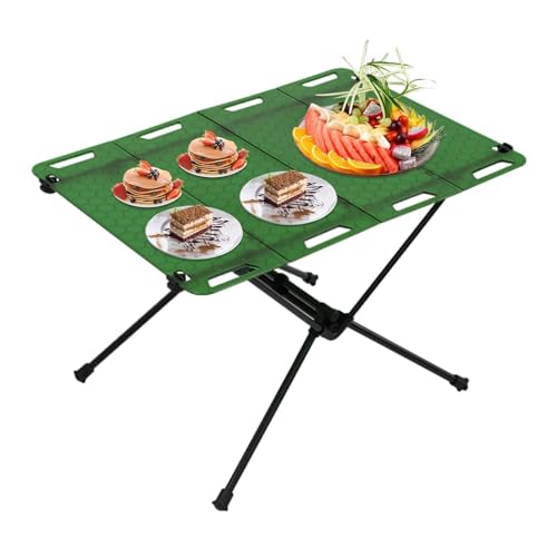 Tragbarer Picknicktisch, Campingtische klappbar und leicht | Campingtisch faltbar Picknicktisch Rutschfest Klapptisch Campingtisch Klapptisch Strandtische Einziehbar von Generic
