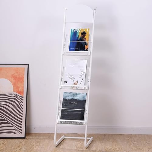 Tragbarer Schmaler Zeitschriftenständerboden, Abnehmbarer Zeitschriftenhalterständer Für Das Home-Office-dekor, Broschürenständer Aus Metall, Black Tragbarer Schmaler Zeitschriftenständerboden, Abnehmbarer Zeitschriftenhalterständer Für Das Home-Office-dekor, Broschürenständer Aus Metall, Black von Generic