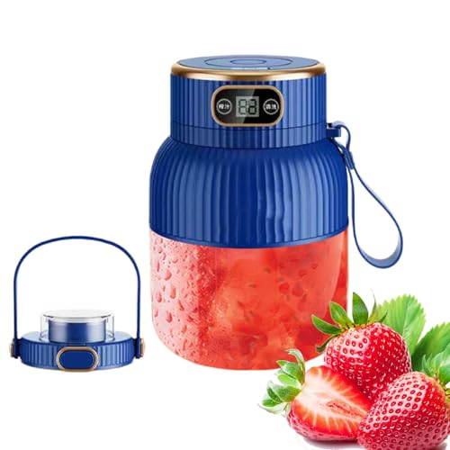 Tragbarer Standmixer, 600 ml, tragbarer -Mixer, wiederaufladbarer USB-Entsafter, Miini Mixer mit Digitalanzeige für Smoothies, Smoothies, Fruchtsaft Tragbarer Standmixer, 600 ml, tragbarer -Mixer, wiederaufladbarer USB-Entsafter, Miini Mixer mit Digitalanzeige für Smoothies, Smoothies, Fruchtsaft von Generic