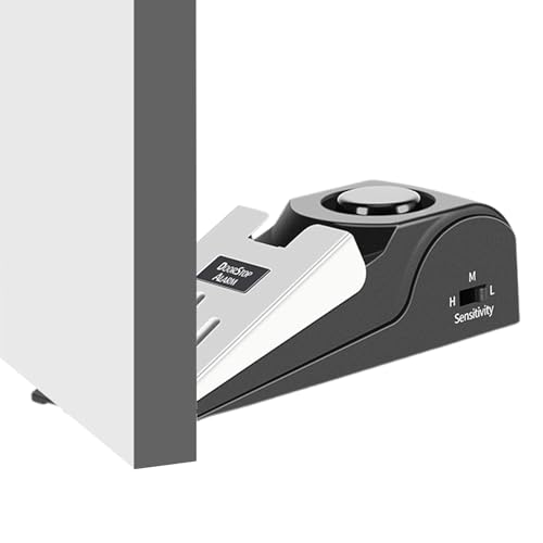 Tragbarer Türalarmkeil - Doppelfunktionseintragsblocker Mit Lauter Sirene, Reisesicherheitsgerät | 120 DB Anti-Diebstahl-Bodenstopper Für Home Hotel Room Safety, Compact Alarm System Mit Anpa Tragbarer Türalarmkeil - Doppelfunktionseintragsblocker Mit Lauter Sirene, Reisesicherheitsgerät | 120 DB Anti-Diebstahl-Bodenstopper Für Home Hotel Room Safety, Compact Alarm System Mit Anpa von Generic