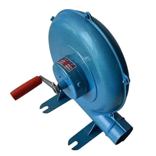 Tragbarer manueller BBQ-Luftgebläseventilator mit Eisenzahnrädern, Handkurbel-Feueranzünder für Holzkohlegrill, Kohleanzünder, Werkzeug für Outdoor-Camping, 250 W von Generic