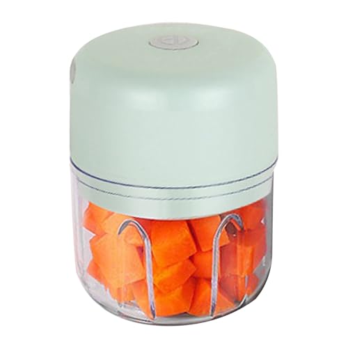 Tragbarer vegetarischer Hubschrauber | Elektrische Küchenmaschine | Tragbare 304 Edelstahl -Chopper | Schnurloses USB -wiederaufladbar klein für, Pfeffer, Zwiebel, Babynahrung von Generic