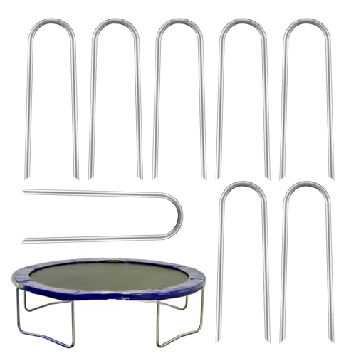 Trampolin Heringe U-Form 8 Stück Zeltheringe Fußballnetz von Generic