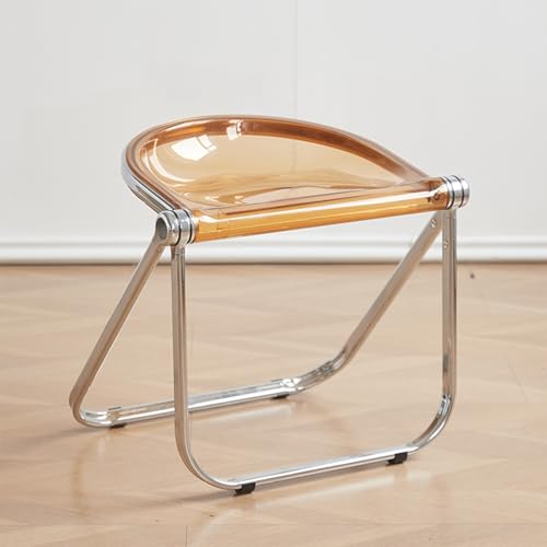 Transparent Acrylic Folding Chair - Modern Foldable Stool for Home, Space-Saving, No Assembly Needed, Lightweight & Stylish Design for Indoor/Outdoor Use von Generic