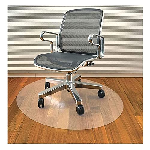 Transparente Tischfolie, Runde Bodenschutzmatte, Computer-schreibtischmatten Für Büro & Zuhause, Durchsichtiger Tischabdeckungsschutz, Schlafzimmercomputer Schwenkbarer Holzboden, 2.0mm, 150cm/58.5in von Generic