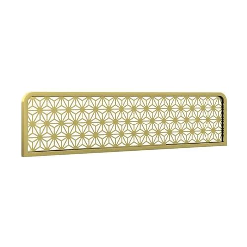Trennwände Aus Eisen for Essbereiche, Schreibtischteiler Mit 8 Paneelen, Arbeitsplattenschirm, Restaurant-Arbeitsplatten-Trennwand for Esszimmerbars(Gold,7 Panels) von Generic