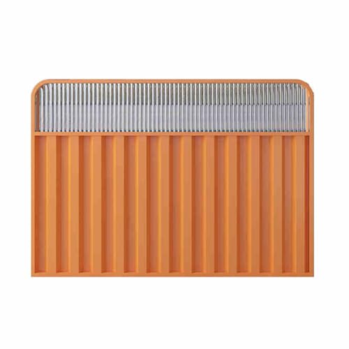 Trennwände for Essbereiche, Eisen-Arbeitsplattenschirm, Bodenstehende Restaurant-Trennwand, Durchscheinendes Design for Den Schreibtisch Im Wohnzimmer(Orange,80x100cm/31.49x39.37in) von Generic