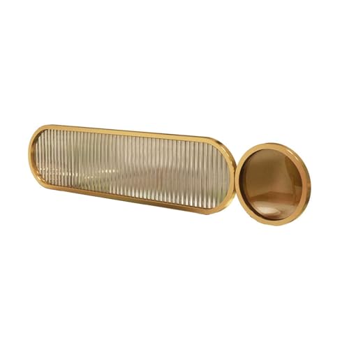Trennwände for Essbereiche,Schreibtischteiler Aus Edelstahl,durchscheinender Goldener Arbeitsplattenschirm,Trennwand for Den Eingang des Restaurantschreibtischs(100x30cm/39.37x11.8in) von Generic