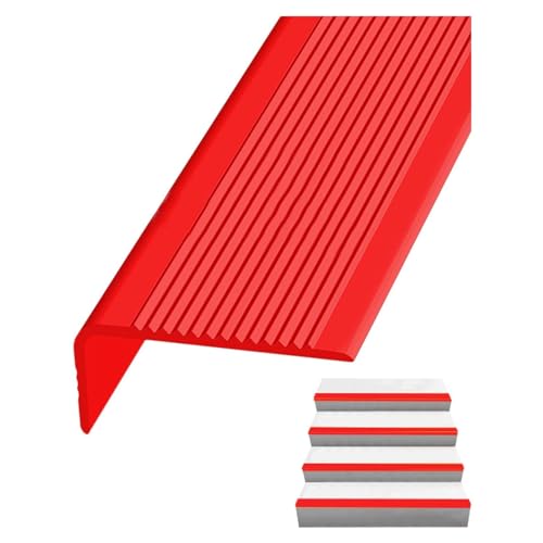 Treppenkantenprofil Kantenschutz Anti-Rutsch-Streifen für Treppen im Innen- und Außenbereich, schön, praktisch, verhindert Ausrutschen, ist verschleißfest. LLIMEIDP250410(Color:Red,Size:15m/600in) von Generic
