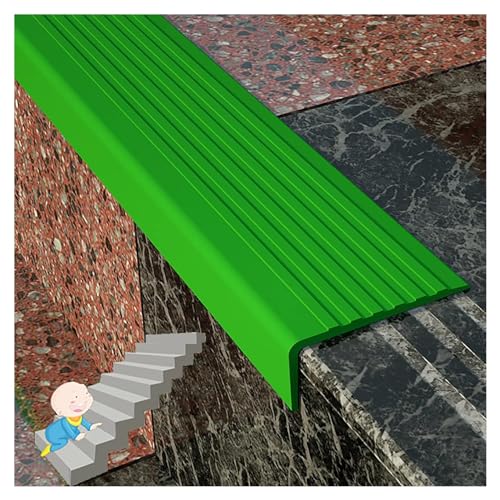 Treppenkantenprofil Kantenschutz Selbstklebende Treppenstufenkantenverkleidung, Gummi-Treppenkante, wasserdichte Treppenkantenabdeckungen, für den Innen- und Außenbereich LLIMEIDP250410(Color:Green, Treppenkantenprofil Kantenschutz Selbstklebende Treppenstufenkantenverkleidung, Gummi-Treppenkante, wasserdichte Treppenkantenabdeckungen, für den Innen- und Außenbereich LLIMEIDP250410(Color:Green, von Generic