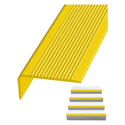Treppenkantenprofil Kantenschutz Treppenkante, Sicherheitseckenkantenschutzstreifen, rutschfeste Gummi-Stufenkantenverkleidung für Innen- und Außenstreifen LLIMEIDP250410(Color:Yellow,Size:5m/196.8i Treppenkantenprofil Kantenschutz Treppenkante, Sicherheitseckenkantenschutzstreifen, rutschfeste Gummi-Stufenkantenverkleidung für Innen- und Außenstreifen LLIMEIDP250410(Color:Yellow,Size:5m/196.8i von Generic