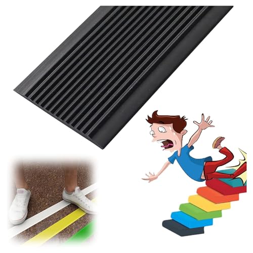 Treppenkantenprofil Kantenschutz Treppenkantenschutz für drinnen und draußen, rutschfest, verschleißfest, selbstklebend, schön LLIMEIDP250410(Color:Black,Size:1.8m/70.9in) von Generic