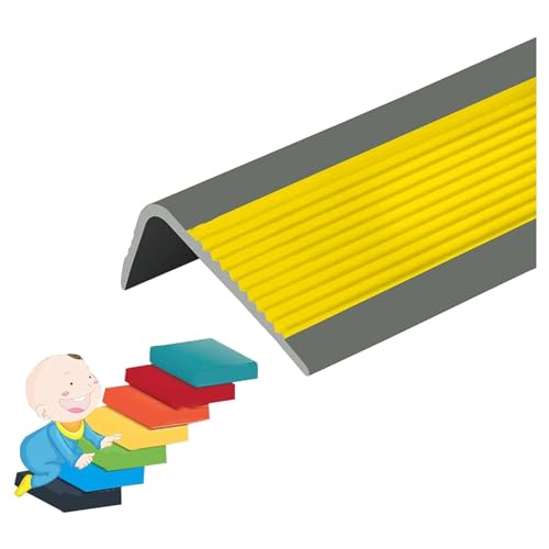 Treppenkantenprofil Kantenschutz rutschfeste Stufenverkleidung für Treppenkanten, Treppenkantenverkleidung, Außen- und Innenstufen, drinnen und draußen LLIMEIDP250410( Treppenkantenprofil Kantenschutz rutschfeste Stufenverkleidung für Treppenkanten, Treppenkantenverkleidung, Außen- und Innenstufen, drinnen und draußen LLIMEIDP250410( von Generic