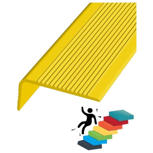 Treppenkantenprofil Kantenschutz rutschfeste Treppenstufen, Sicherheitseckenkantenschutzstreifen, rutschfeste Gummi-Stufenkantenverkleidung für Innen- und Außenstreifen LLIMEIDP250410(Color:Yellow,S Treppenkantenprofil Kantenschutz rutschfeste Treppenstufen, Sicherheitseckenkantenschutzstreifen, rutschfeste Gummi-Stufenkantenverkleidung für Innen- und Außenstreifen LLIMEIDP250410(Color:Yellow,S von Generic