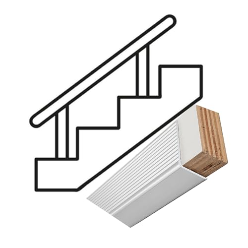 Treppenkantenverkleidung ，Metall-Anti-Rutsch-Kantenstreifen,Langlebig/Anpassbar，für Innen- und Außentreppen, Flure(Gold,3x2cm) von Generic