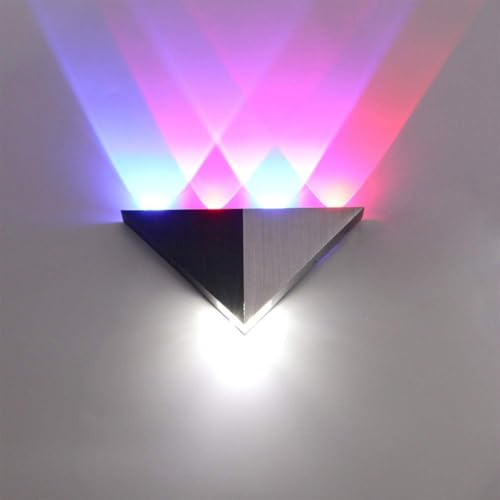 Trigle Indoor Wohnzimmer Led Up Down Wandleuchte Moderne Aluminium-wandbeleuchtung Für Schlafzimmer Flur Flur Treppe, Colorfullight, 5W von Generic
